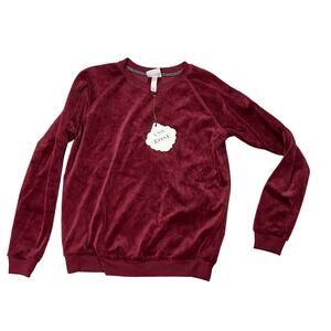 Knox Rose Women's Rust Red Long Sleeve Crewneck Sweatshirt - Size XS - NWT